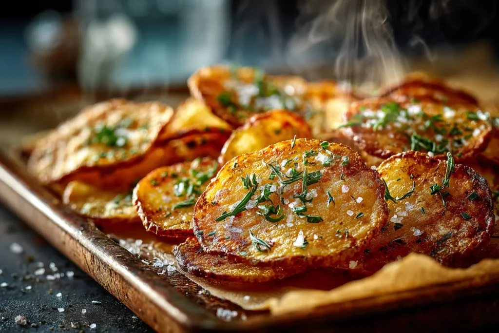 Baked Potato Chips Recipe: Crispy, Healthy & Completely Homemade 7 Baked Potato Chips Recipe: Crispy, Healthy & Completely Homemade