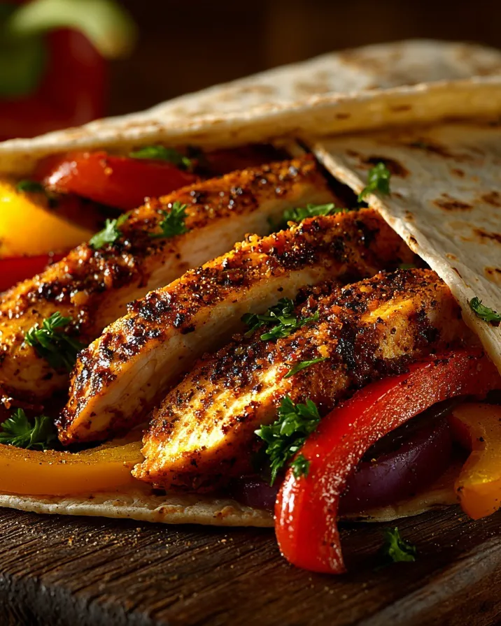 Healthy Chicken Fajitas